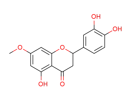 Molecular Structure of 93012-86-3 (4H-1-Benzopyran-4-one,
2-(3,4-dihydroxyphenyl)-2,3-dihydro-5-hydroxy-7-methoxy-)
