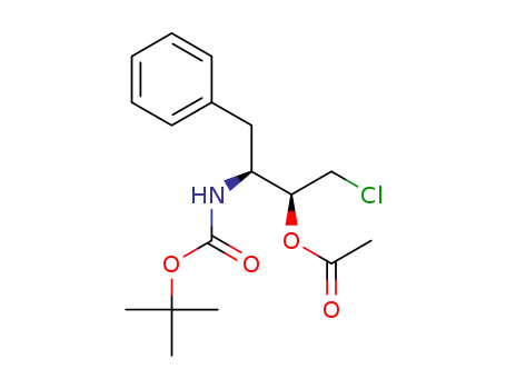 (1S,2S)-(1-benzyl-3-chloro-2-acetyloxypropyl)carbamate tert-butyl ester