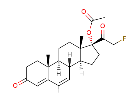 17-acetoxy-21-fluoro-6-methyl-pregna-4,6-diene-3,20-dione
