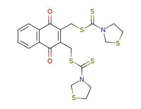 3-(thiazolidin-3-carbothioyl)thiomethyl-(1,4-dioxo-1,4-dihydronaphthalene-2-yl)methyl thiazolidin-3-carbodithioate