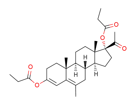6-methyl-3,17-bis-propionyloxy-pregna-3,5-dien-20-one