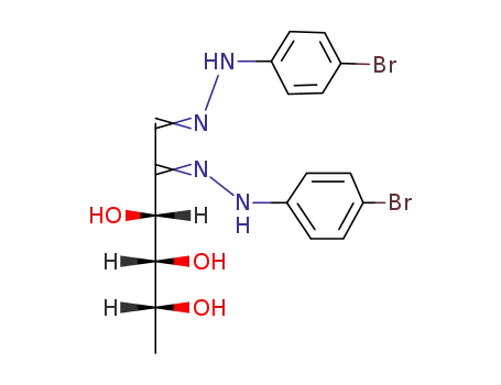 D-arabino-6-deoxy-[2]hexosulose-bis-(4-bromo-phenylhydrazone); (4-bromo-phenyl)-d-isorhodeosazon