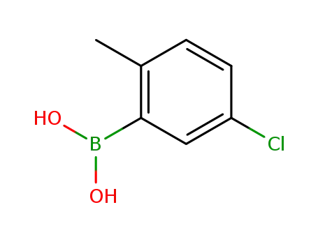 Molecular Structure of 148839-33-2 (5-CHLORO-2-METHYLPHENYLBORONIC ACID)