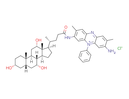 3-amino-2,8-dimethyl-5-phenyl-7-yl-(N-(3α,7α,12α-trihydroxy-5β-cholan-24-amido))phenazin-5-ium chloride
