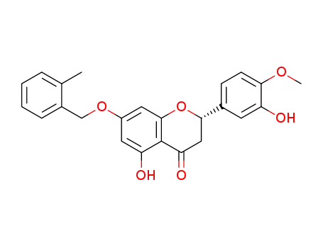 (S)-5-hydroxy-2-(3-hydroxy-4-methoxyphenyl)-7-[(2-methylbenzyl)oxy]chroman-4-one