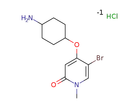 4-[(trans-4-aminocyclohexyl)oxy]-5-bromo-1-methylpyridin-2(1H)-one hydrochloride