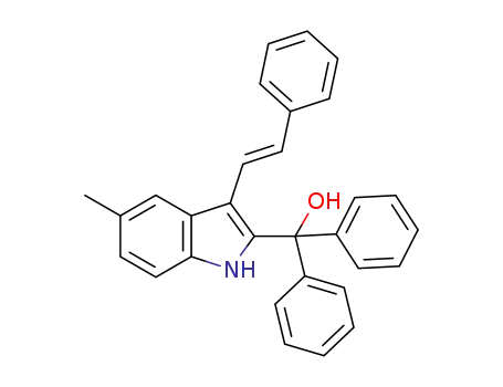 (E)-(5-methyl-3-styryl-1H-indol-2-yl)diphenylmethanol