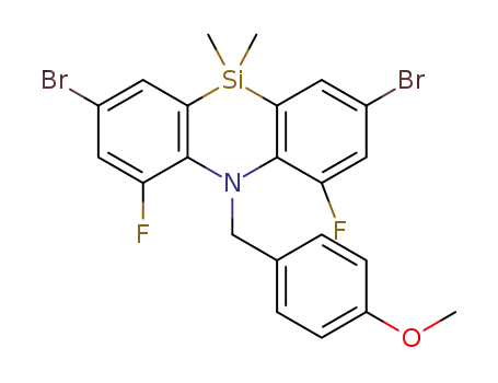 2,8-dibromo-4,6-difluoro-5-(4-methoxybenzyl)-10,10-dimethyl-5,10-dihydrodibenzo[b,e][1,4]azasiline