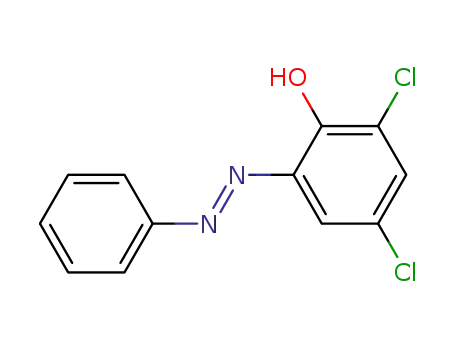 Molecular Structure of 139137-46-5 (Phenol, 2,4-dichloro-6-(phenylazo)-)