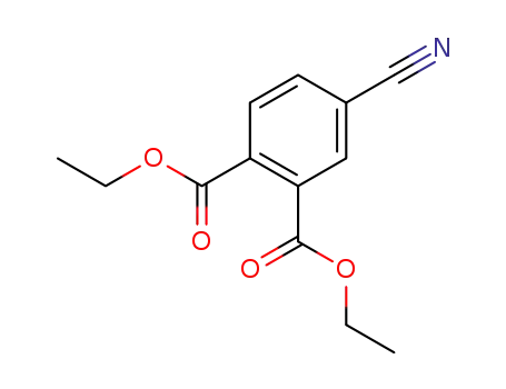 Molecular Structure of 105903-40-0 (1,2-Benzenedicarboxylic acid, 4-cyano-, diethyl ester)