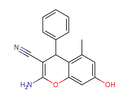 2-amino-7-hydroxy-5-methyl-4-phenyl-4H-chromene-3-carbonitrile