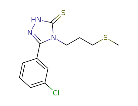 5-(3-chlorophenyl)-4-[(3-methylthio)propyl]-2,4-dihydro-3H-1,2,4-triazole-3-thione