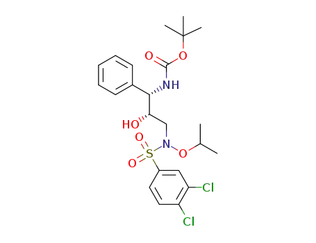 tert-butyl ((1S,2S)-3-((3,4-dichloro-N-isopropoxyphenyl)sulfonamido)-2-hydroxy-1-phenylpropyl)carbamate