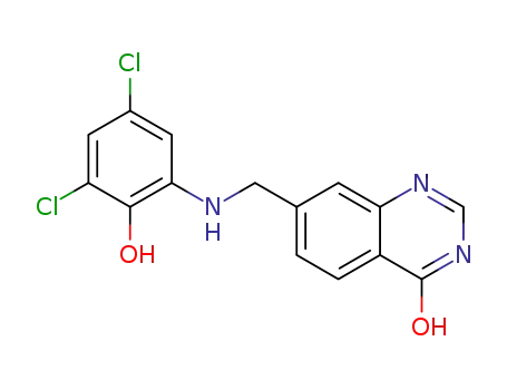 4-hydroxy-7-(((3,5-dichloro-2-hydroxyphenyl)amino)methyl)quinazoline