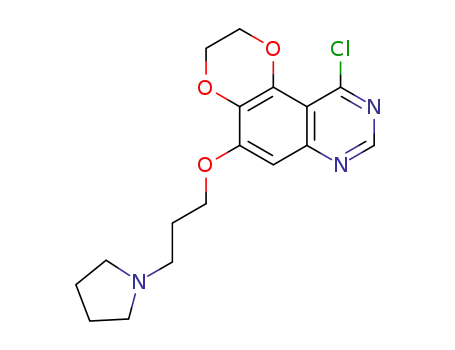 10-chloro-5-(3-(tetrahydropyrrol-1-yl)propoxy)-2,3-dihydro-[1,4]dioxino[2,3-f]quinazoline