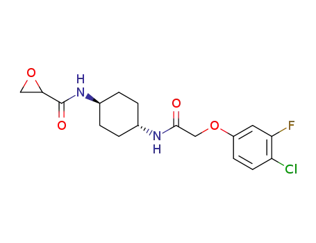 trans-N-(4-(2-(4-chloro-3-fluorophenoxy)acetamido)cyclohexyl)oxirane-2-carboxamide