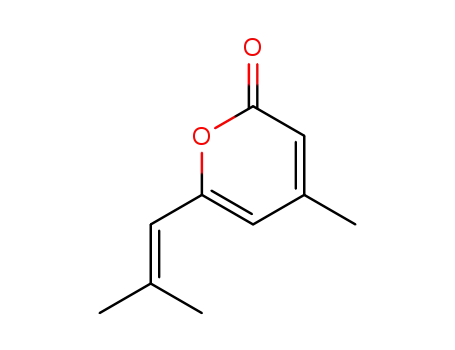 Molecular Structure of 4394-72-3 (4-METHYL-6-(2-METHYL-1-PROPEN-1-YL)-2H-PYRAN-2-ONE)