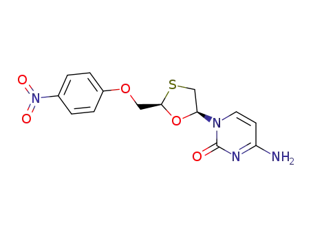 4-amino-1-((2R,4S)-2-((4-nitrophenoxy)methyl)-1,3-oxathiolan-4-yl)pyrimidin-2(1H)-one