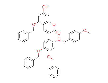 5-(benzyloxy)-3-(4,5-bis(benzyloxy)-2-((4-methoxybenzyl)oxy)phenyl)-7-hydroxy-2-chromenone
