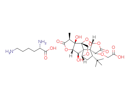 2-(ginkgolide B-10-oxy)acetic acid lysine salt