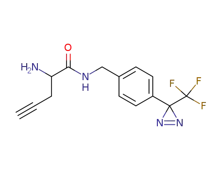 1-oxo-{1-{[4-(3-(trifluoromethyl)-3H-diazirin-3-yl)benzyl]amino}pent-4-yn-2-yl}amine