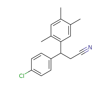 3-(4-chlorophenyl)-3-(2,4,5-trimethylphenyl)propanenitrile