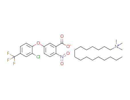 C14H6ClF3NO5(1-)*C19H42N(1+)