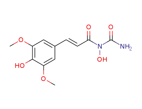1-hydroxy-1-((E)-3-(4-hydroxy-3,5-dimethoxyphenyl)acryloyl)urea