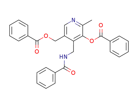 4-(benzoylamino-methyl)-3-benzoyloxy-5-benzoyloxymethyl-2-methyl-pyridine