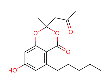 2-acetonyl-7-hydroxy-2-methyl-5-pentyl-1,3-benzodioxin-4-one