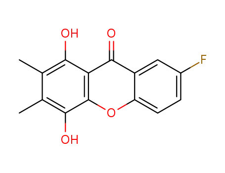 7-fluoro-1,4-dihydroxy-2,3-dimethyl-9H-xanthen-9-one