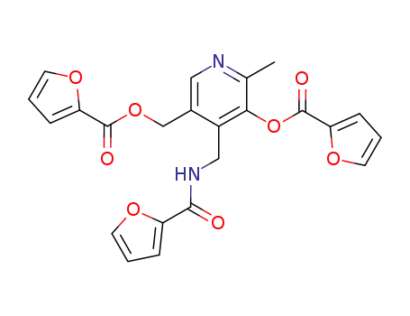 4-[(furan-2-carbonylamino)-methyl]-3-(furan-2-carbonyloxy)-5-(furan-2-carbonyloximethyl)-2-methyl-pyridine