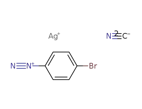 4-bromo-benzenediazonium; cyanide, compound with silver (I)-cyanide