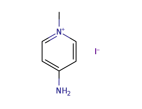 Molecular Structure of 7680-59-3 (4-Amino-1-methyl-pyridiniumiodide)