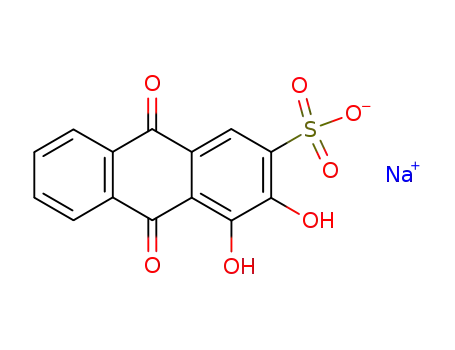 Molecular Structure of 130-22-3 (Alizarin Red S)
