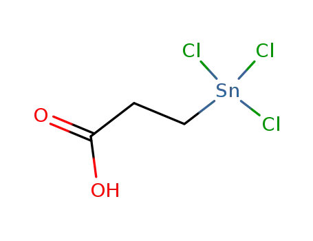 Molecular Structure of 59586-11-7 (Propanoic acid, 3-(trichlorostannyl)-)