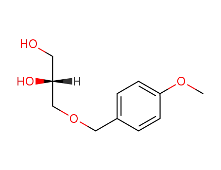 Molecular Structure of 109786-74-5 (1,2-Propanediol, 3-[(4-methoxyphenyl)methoxy]-, (R)-)