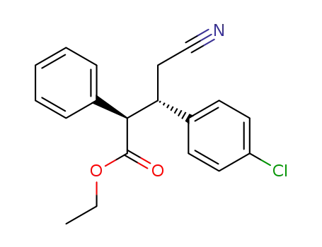 erythro-3-(4-chlorophenyl)-4-cyano-2-phenylbutanoate d'ethyle