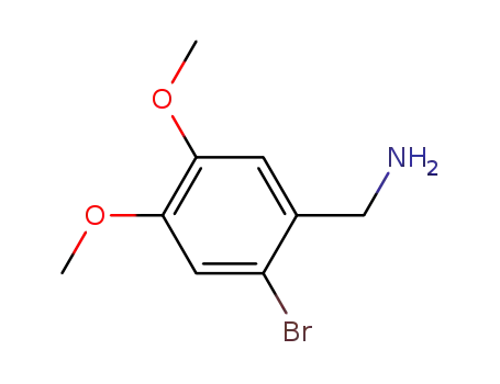 Molecular Structure of 89525-51-9 (2-BROMO-4,5-DIMETHOXYBENZYLAMINE)