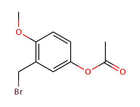 Molecular Structure of 81860-94-8 (3-(Bromomethyl)-4-methoxyphenyl acetate)