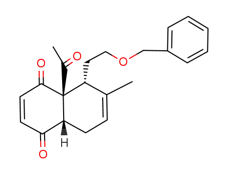 (4aR,5R,8aS)-4a-Acetyl-5-(2-benzyloxy-ethyl)-6-methyl-4a,5,8,8a-tetrahydro-[1,4]naphthoquinone