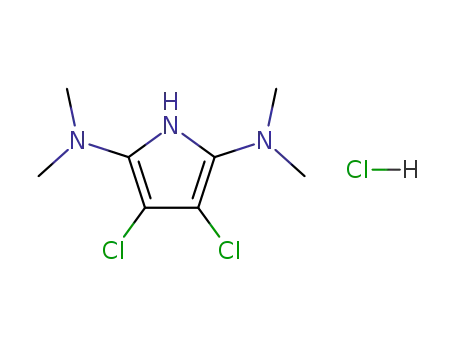 2.5-Bis-(dimethylamino).3.4-dichlor-azacyclopentadienyliumchlorid