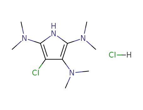 2.3.5-Tris-(dimethylamino)-4-chlor-azacyclopentadienyliumchlorid