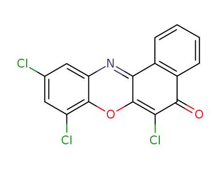 Molecular Structure of 73397-13-4 (5H-Benzo[a]phenoxazin-5-one, 6,8,10-trichloro-)