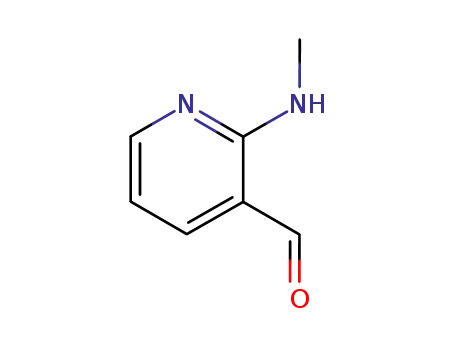Molecular Structure of 32399-08-9 (2-Methylaminopyridine-3-carbaldehyde)