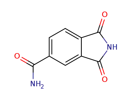 Molecular Structure of 21343-93-1 (1H-Isoindole-5-carboxamide, 2,3-dihydro-1,3-dioxo-)