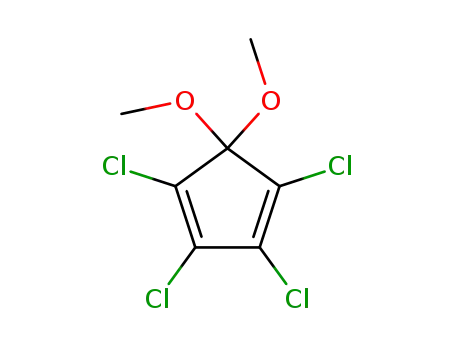 Molecular Structure of 2207-27-4 (1,2,3,4-Tetrachloro-5,5-dimethoxycyclopentadiene)