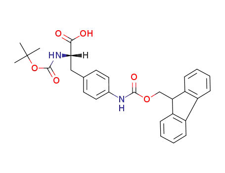 Molecular Structure of 114346-31-5 (BOC-PHE(4-NHFMOC)-OH)