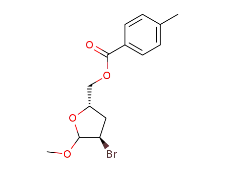 methyl 2-bromo-2,3-dideoxy-5-O-(4-methylbenzoyl)-D-erythropentofuranoside