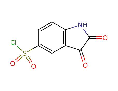 Molecular Structure of 132898-96-5 (5-CHLOROSULFONYLISATINE)